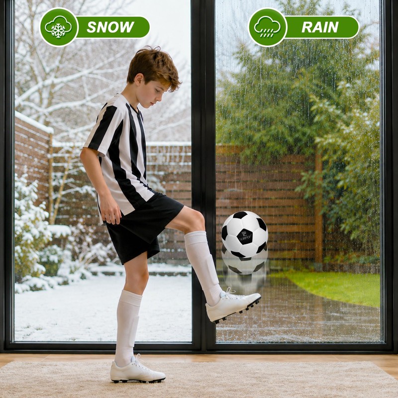 Surpop Silent Indoor Soccer Ball Size 4 for Kids, Quiet