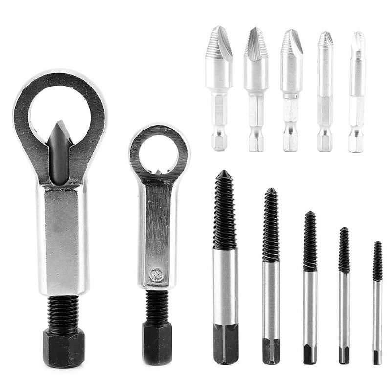 CYSFETENA 12 PCS Universal Nut Splitter Set, Metal Hss4241 Nut