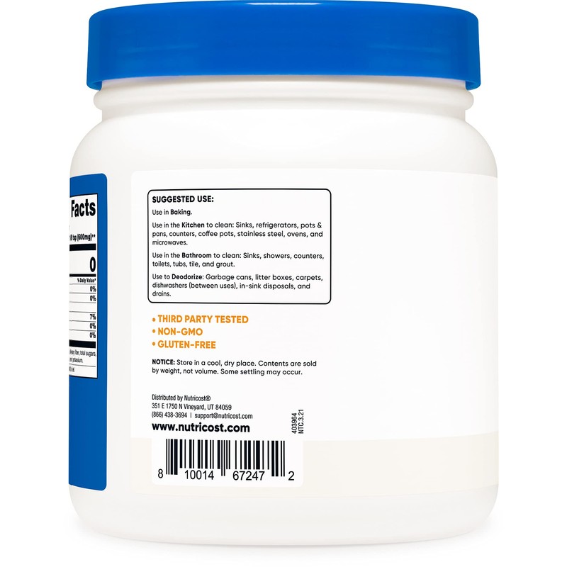 Nutricost Baking Soda (2 LBS) - For Baking, Cleaning, Deodorizing,