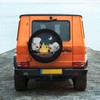 Spare Tire Cover with Marshmallow Campfire Pattern Wheel Protectors Weatherproof