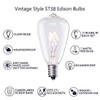 SUNSGNE 10-Pack Edison Replacement Light Bulbs, 7-Watt E12/C7 Candelabra Base