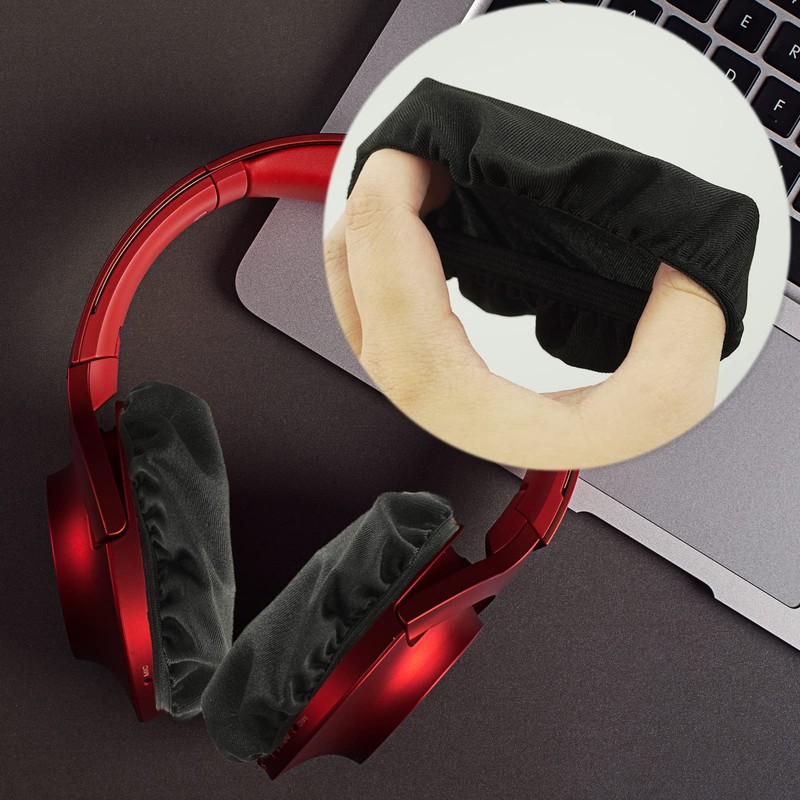 Headphone Earpad Covers, 2PCS Reusable Headphone Sweat Covers Washable and