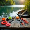 Carp Fishing Feeder Baits Cage, Fish Feeder with Holder, Inline