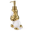 NEWHENGS Poodle Dog Shaped Soap/Lotion/Hand Sanitizer Ceramic Stainless Steel Pump