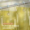 AmazerBath Yellow Shower Curtain Liner Heavy Duty, 100% EVA Clear
