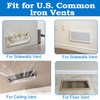 Binazon Heating & Air Vent Deflector for Vents, Sidewall, Ceiling,