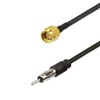 RedYutou SMA Male to DIN Plug AM/FM Male Adapter RG174