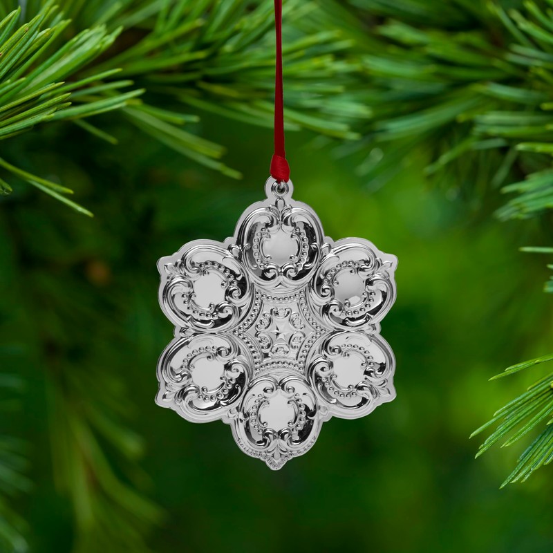 Wallace 2023 Sterling Grande Baroque Snowflake Ornament, 26th Edition
