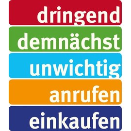 Magnet-Set »Perfektes Timing« - 5 Magnete für Kühlschrank oder Pinnwand zur Organisation des Alltags