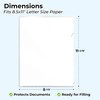 Dunwell Clear Folders for Documents, Plastic 8.5x11 File Sleeves for