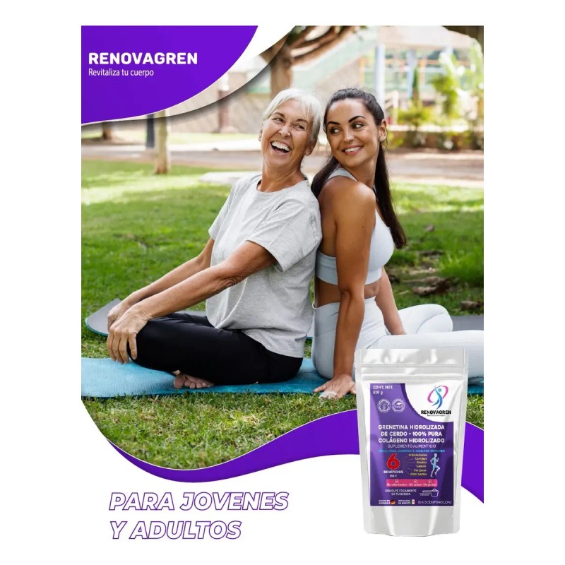 Grenetina Hidrolizada Formula Alemana 800g Colágeno