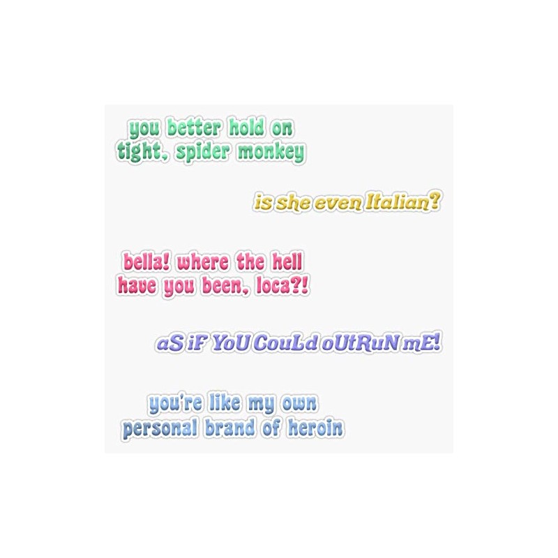 twilight quotes pack Bumper Sticker Vinyl Decal 5 inches