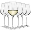 Krosno Large White Wine Glasses Set of 6, 13.2 oz,