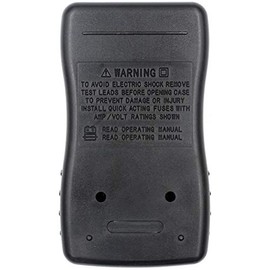 Digital Multimeter with Test Leads, 1999 Count, Measures Voltage, Current, Resistance, Diode Test