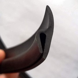 Automotive Front Windshield Weather Stripping - Car Windshield Seal Rubber Stripping Trim Cover for Car Leak Sound Proofing - 16Feet, Black Front Windshield