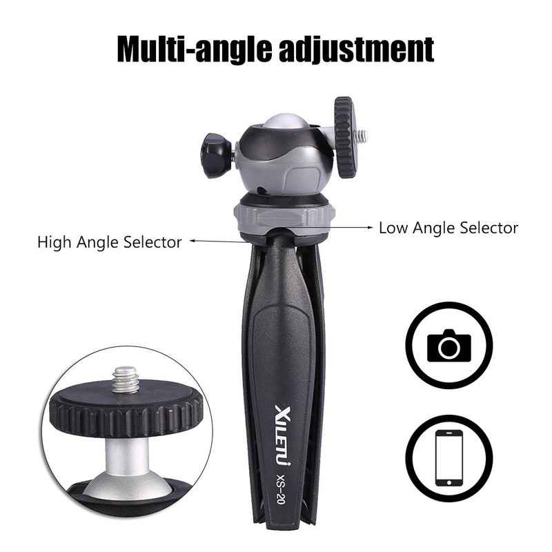 Mini Tabletop Tripod for Phone and Camera, with Maximum load