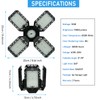 QiyuanLS 2-Pack LED Garage Light,150W Garage Lights Deformable LED Garage