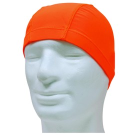 Professional Swimming Caps in Hypoallergenic Lycra – Latex Free – Unisex Swimming Cap (Licra Neon Orange, Pack of 1)