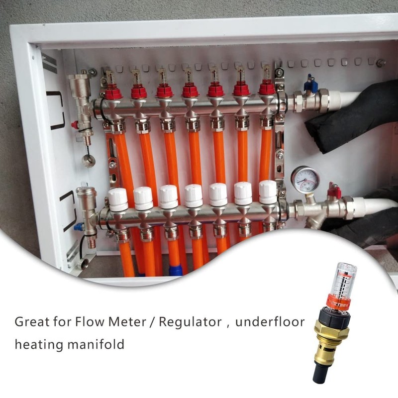 Flowmeter Regulator Sturdy Flow Meter Absorber Durable Underfloor Heating Manifold
