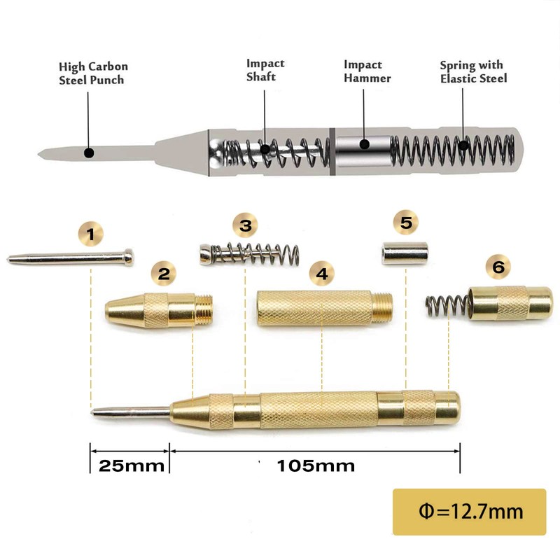 4 Pcs HSS Step Drill Bit Set, Titanium Coated High-Speed