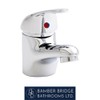 BBBathrooms Modern Chrome Mini Mixer Basin Tap with Clicker Waste