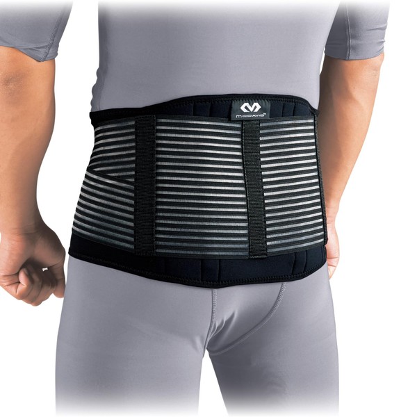 McDavid Waist Supporter Series, Fixed, Compression, Heat Retention, Black, Sports,