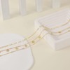 Feskive Layered Ankle Bracelets for Women 18K Gold Plated Dainty