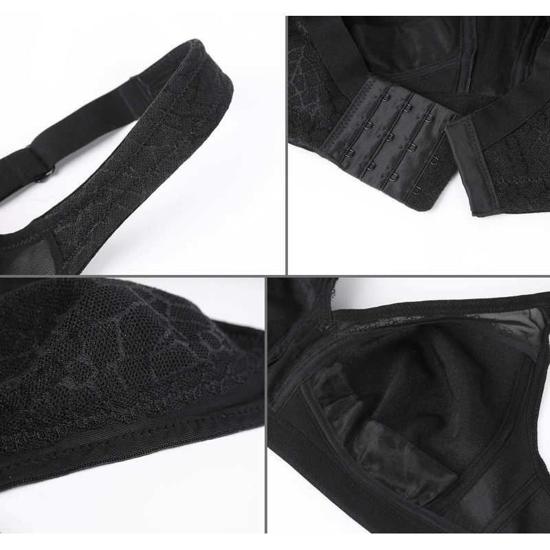 DotVol Women's Full Coverage Minimizer Bra Comfort Wirefree Non Padded