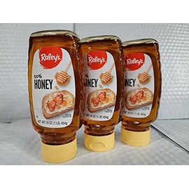 Honey 100% 16 OZ (3 pack Squeezable) Raley's ONE Ingredient - No Preservatives