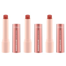 Catrice Diamond Glaze Gloss Stick, No. 010, Brown, Nourishing, Shiny, Radiant, Shimmering, Vegan, Oil-Free, No Preservatives, Paraben-Free, Pack of 3 (3 x 1.6 g)