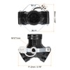 PATIKIL E26/E27 Medium Base 3 Light Cluster Socket, 1 Pcs