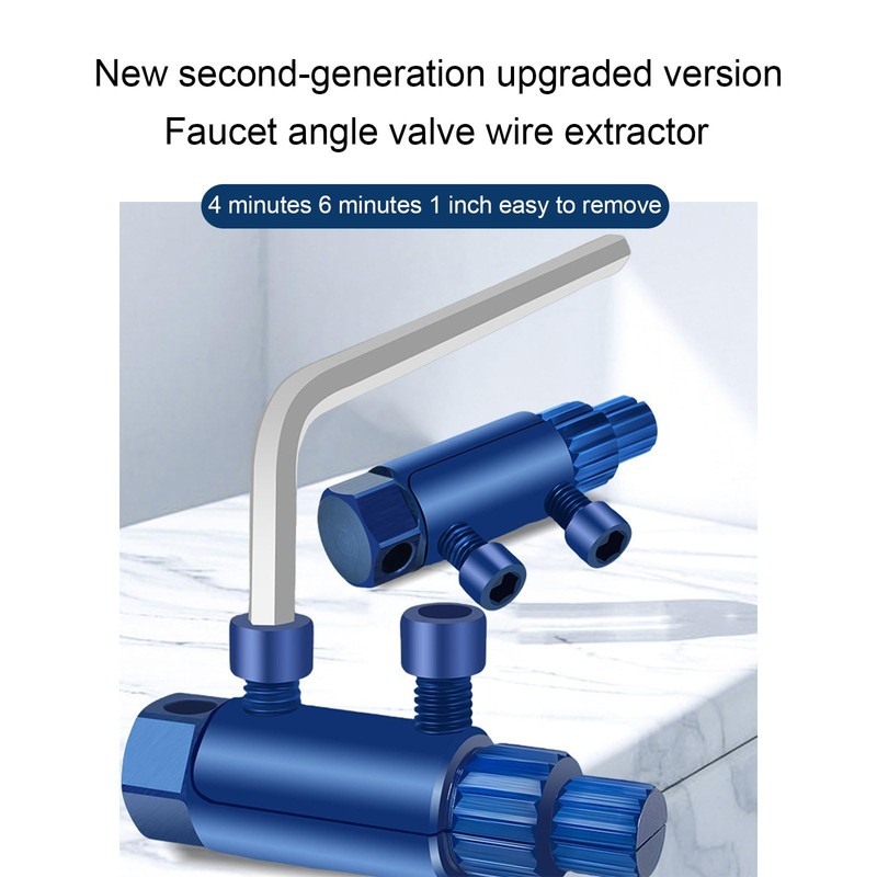 KSOPUERT Upgraded Adjustable Broken Bolt Extractor - Reverse Flute Stripped