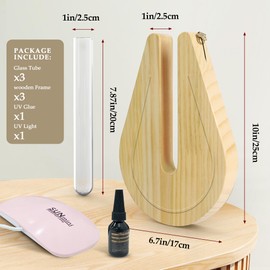 Wood Wall Planters for Indoor Plants, Flower Wall Vase, Propagation Station, Wooden Hanging Planter for Greenery and Dried Flowers, Farmhouse Wall Decor for Living Room Bedroom Kitchen Home Office