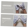 OATIPHO Reusable Massage Gloves with Acupoint Instructions Elastic Massage Hand