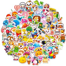 100 Waterproof Vinyl Animal Stickers for Kids, Cute Water Bottle Laptop Stickers for Students Gifts Classroom Teacher Prizes Stocking Stuffers Sticker Pack for Kids Girls Teens