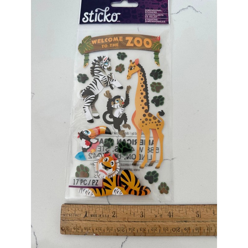 Sticko Autocollant Dimensional Zoo - Welcome To The Zoo -