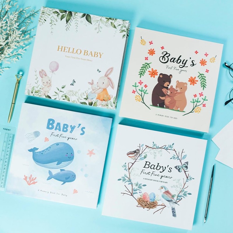 Baby Memory Book Scrapbook Photo Album Pregnancy Diary Cute Animal