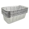 PACTOGO 2 lb. Disposable Aluminum Foil Loaf Pans w/Clear Low