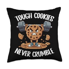 Tough Cookies Never Crumble Throw Pillow