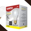Satco S3950 A19 Incandescent Bulb, 25W, 130V, Frosted Finish, 180
