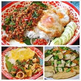 Rosdee Pad Krapow Powder Ready-to use Seasoning Delicious Thai Style 2 Packs x 50 g.