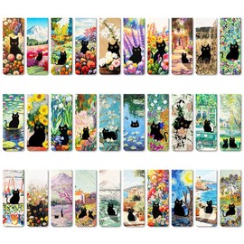 30 Pieces Bookmark, Magnetic Bookmarks for Women, Men, Book Lovers, Bookmarks Bulk for Students Teachers Reading, Cute Cat Bookmark
