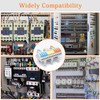 PHITUODA 4Pcs DIN Rail Terminal Blocks 28-12AWG Quick Wiring Cable