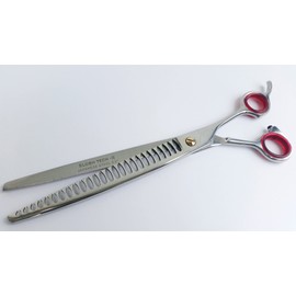 blushtech 8.5" Dog cat grooming Chunker scissor pets grooming chunker pets hair thinning scissor + Free Scissor Pouch