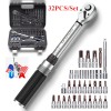 CyclingDeal 32pcs Torque Wrench Socket Bike Tool Set 1/4" Driver