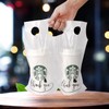 Camtoms Drink Carrier Bag - 100pcs 2 Cup Carrier with