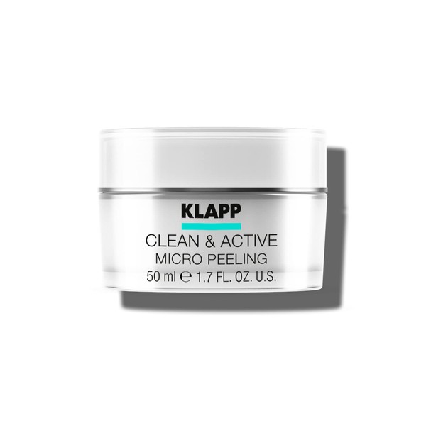 KLAPP Cosmetics - Clean & Active - Micro Peeling - with Natural Abrasive Particles - for a Clear, Fresh Look - 50 ml