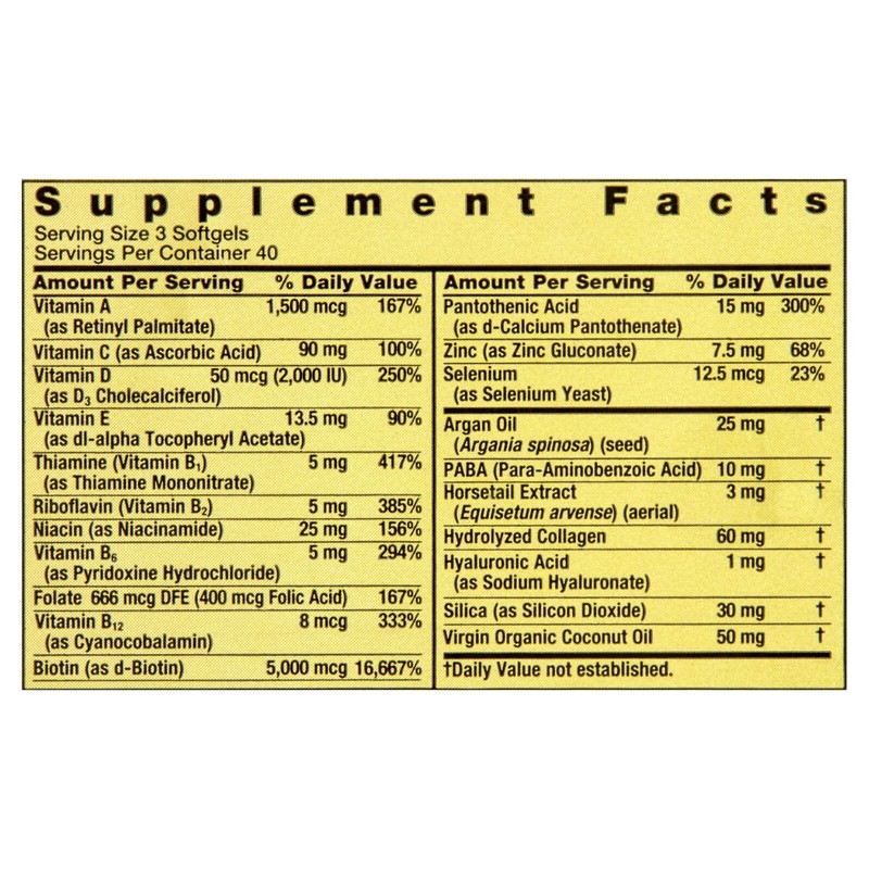Spring Valley Extra Strength Hair, Skin & Nails Biotin 5000