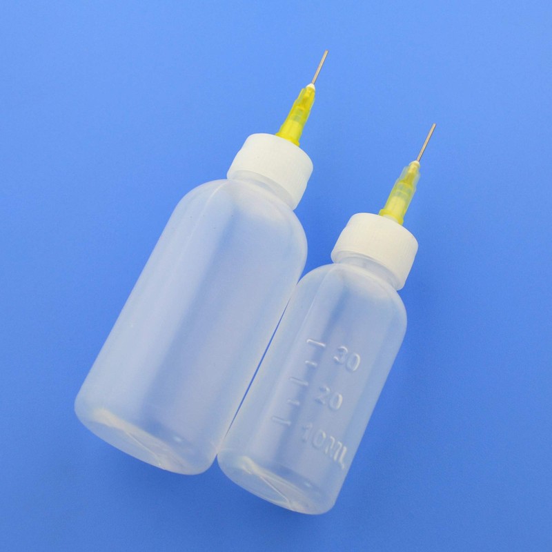6Pcs Injection Squeeze Bottle with 15Pcs Dispensing Needles and 12Pcs