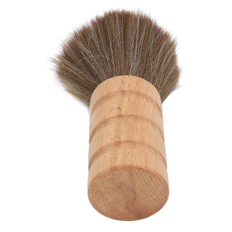 Barber Neck Duster Brush Soft Hair Wooden Handle Hair Sweeping